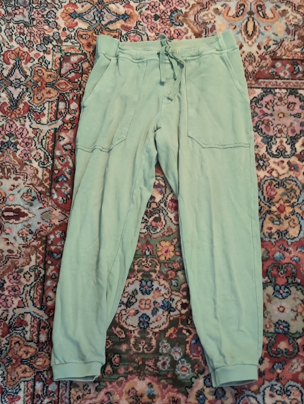 Jungmaven Light Green Drawstring Jogger Pants